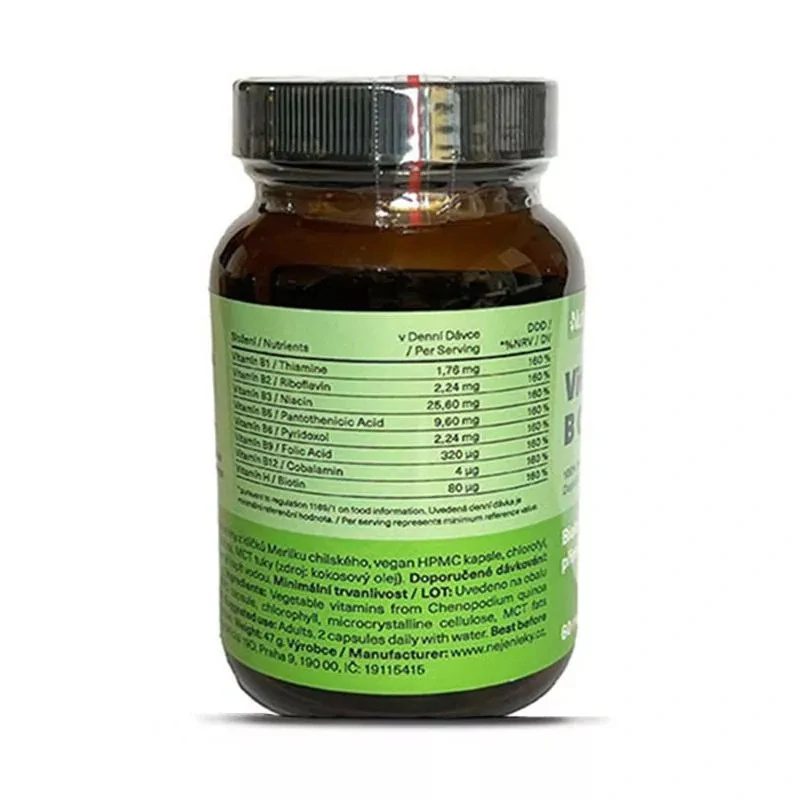 Nutraseu Vitamín B Complex 100% Plant Based 60 kapslí
