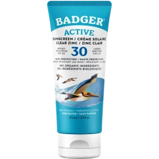Badger Opalovací balzám SPF 30 - bez vůně - 87 g