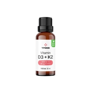 TRIME Vitamín D3 + K2, 1000 IU D3 / 25ug K2-MK7 - 28.5 ml
