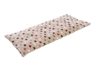 Lavandia Bedrohřej nahřívací polštář s BIO levandulí 40 x 20 cm srdíčka