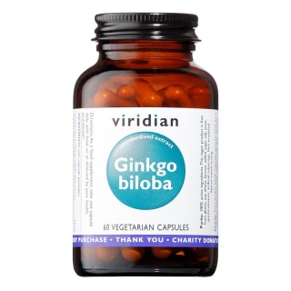 VIRIDIAN Ginkgo Biloba 60 kapslí