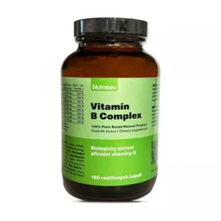 Nutraseu Vitamín B Complex 100% Plant Based 180 kapslí, expirace 1/2026